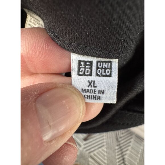 Uniqlo Womens Black Stretch Pants XL Polyester Cotton Spandex Blend - Picture 6 of 11